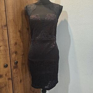 Elegant Black Lace Dress